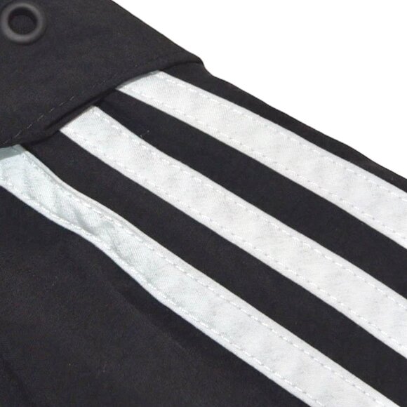 Adidas Originals Black 3-Stripes Swoosh Track Jacket Size M Retro Streetwear - Picture 7 of 11